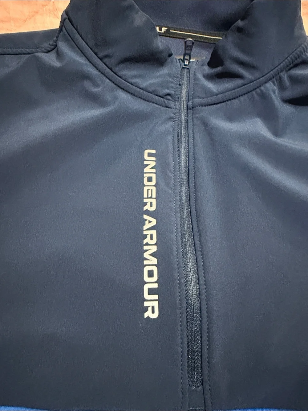 Under Armour Men’s Royal Blue and Navy Quarter-Zip Rash Guard
